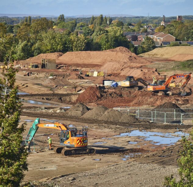 Photograph of building site