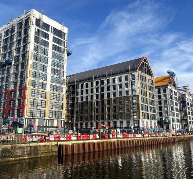 Millers Quay in building in progress.