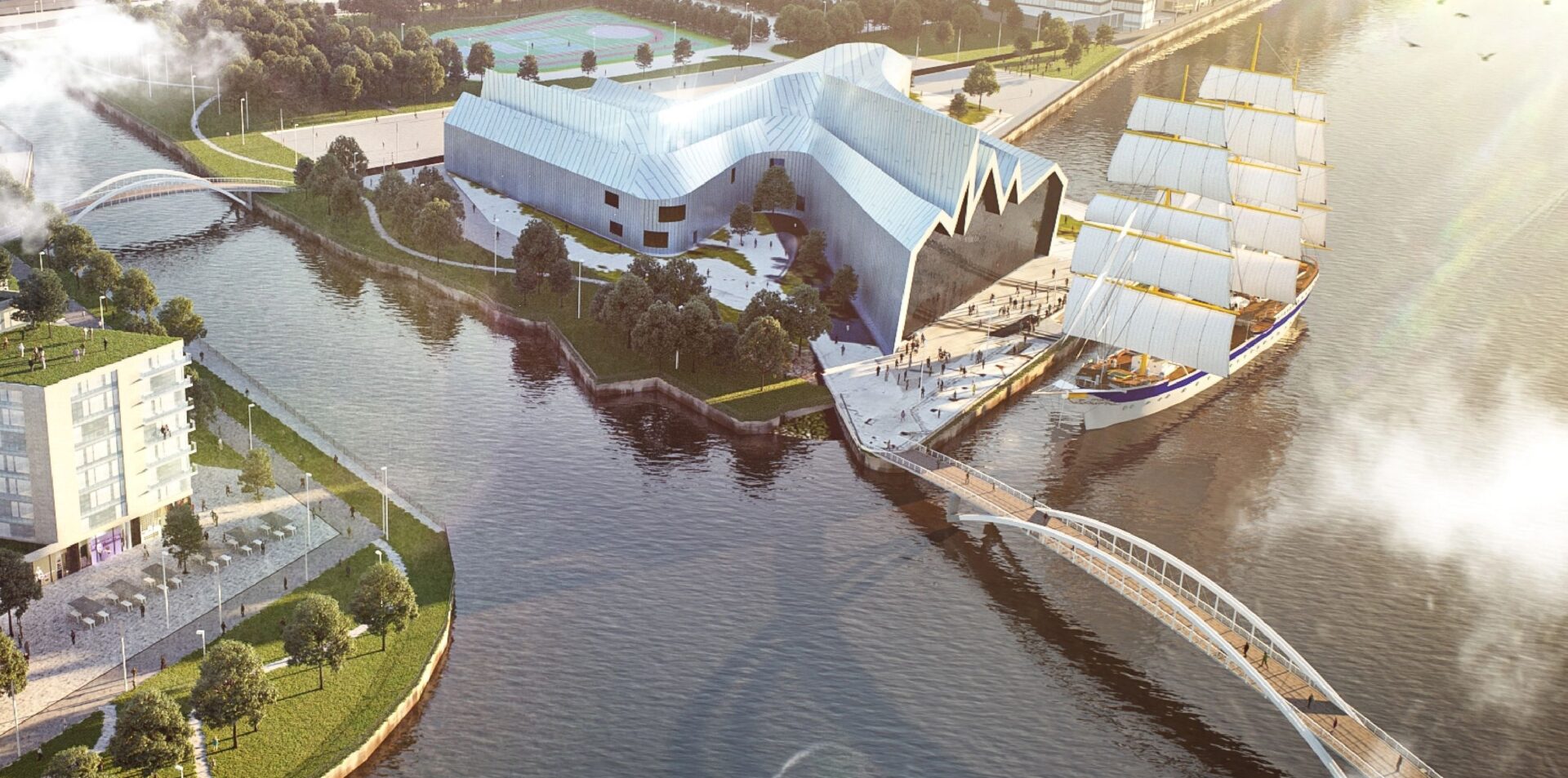 Clydeside Aerial view.